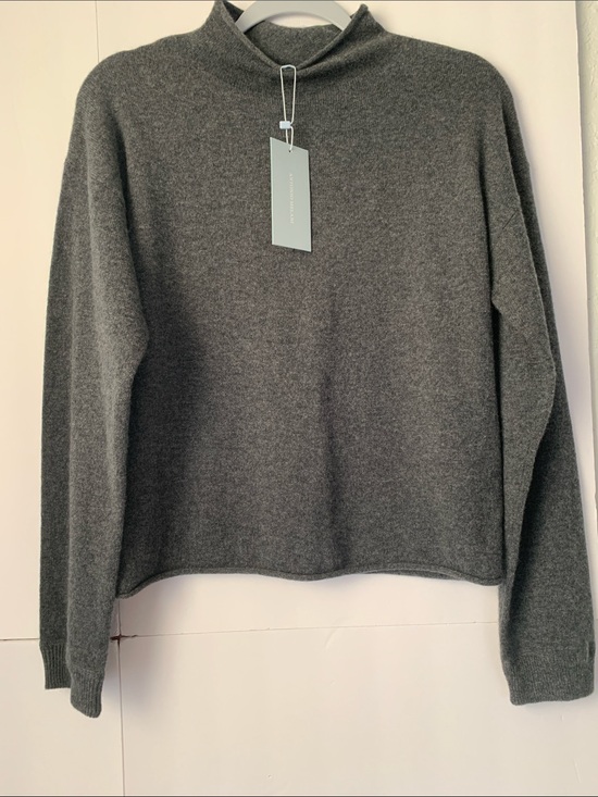 ANTONIO MELANI Sweaters - NWT Antonio Melani Cashmere Jessica Mockneck Heater Grey Sweater Size M